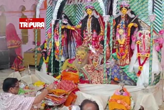 Massive Enthusiasm in Basanti Puja Festival in Tripura : Devotees Offered Prayers to Goddess Durga across Durga Temples, Puja Pandals